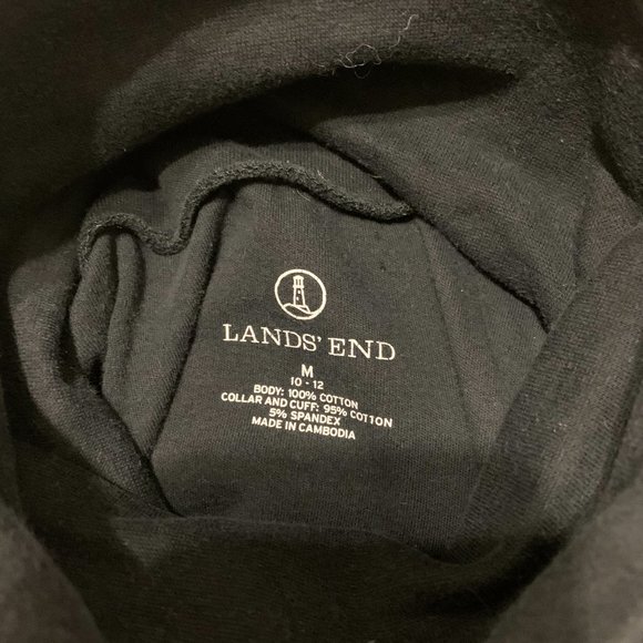 Land's End Black Turtleneck Sweater - Picture 5 of 8